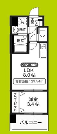 LIVIAZ OSAKA CAMELLIAの物件間取画像